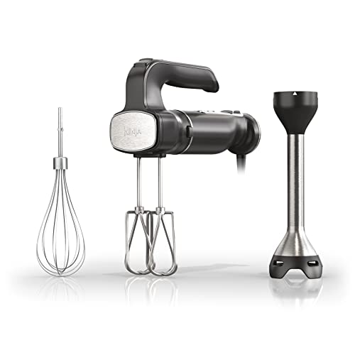 Ninja CI100C Foodi Power Mixer System Immersion Blender and HandMixer Combo, Black