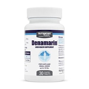 nutramax laboratories denamarin liver health supplement for small dogs and cats - with s-adenosylmethionine (same) and silybin, 30 tablets