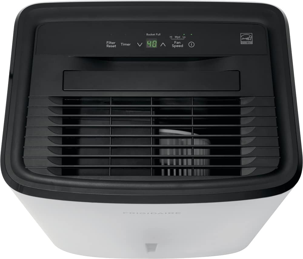 Frigidaire 50 Pint Dehumidifier. 4,500 Square Foot Coverage. Ideal for Large Rooms and Basements. 1.7 Gallon Bucket Capacity