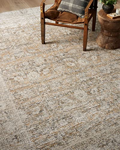 Loloi Amber Lewis Alie Collection ALE-05 Gold/Beige 5'-3'' x 7'-9'', .13'' Pile Height, Area Rug