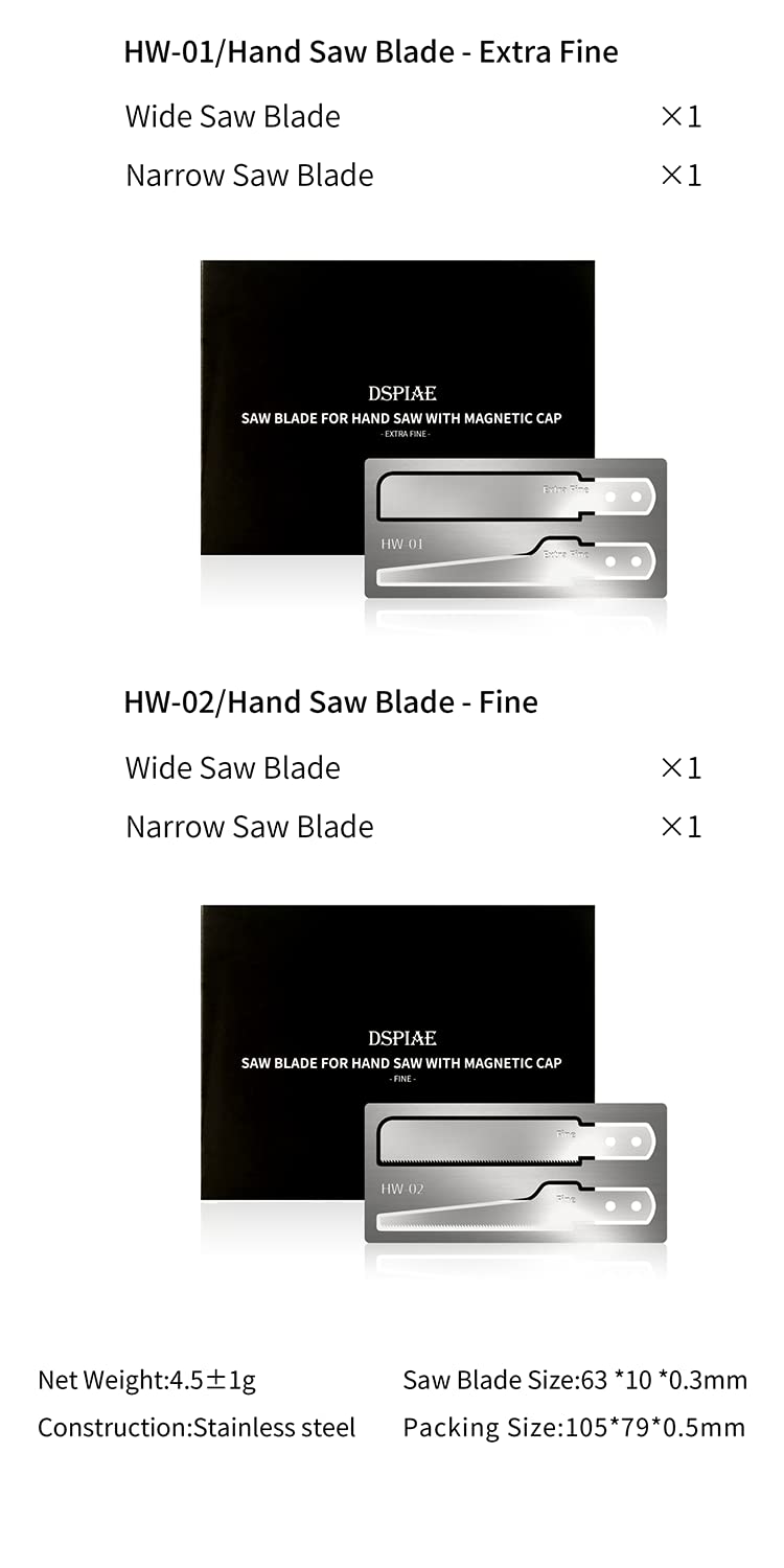 Replacement Extra Fine, Fine Blades X 2 (HW-01)