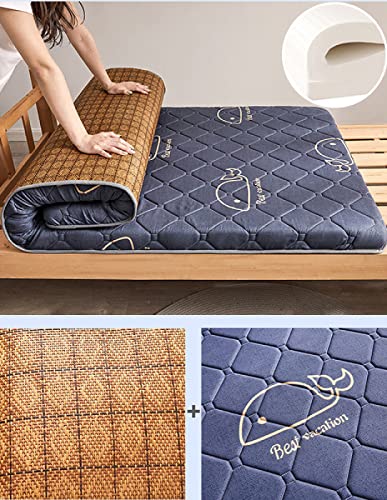 Yopeango King Size, Cool Gel Infused Memory Foam and Pocket Spring Mattress, Bed in a Box,Blue A-120X190cm