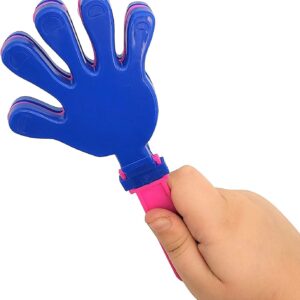 Colorful Large 7" Hand Clappers (12 Pack) Plastic. Perfect Noisemakers for Parties, Sporting Events, Graduation Celebrations, Birthday Surprise Party or any other Noise Requiring Occasion!