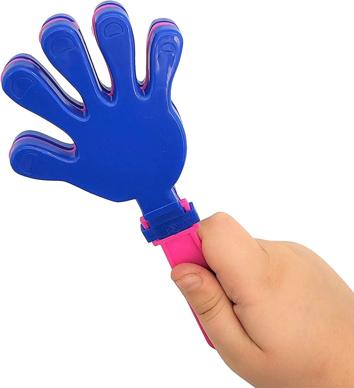 Colorful Large 7" Hand Clappers (12 Pack) Plastic. Perfect Noisemakers for Parties, Sporting Events, Graduation Celebrations, Birthday Surprise Party or any other Noise Requiring Occasion!