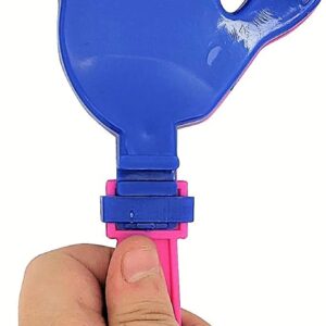 Colorful Large 7" Hand Clappers (12 Pack) Plastic. Perfect Noisemakers for Parties, Sporting Events, Graduation Celebrations, Birthday Surprise Party or any other Noise Requiring Occasion!