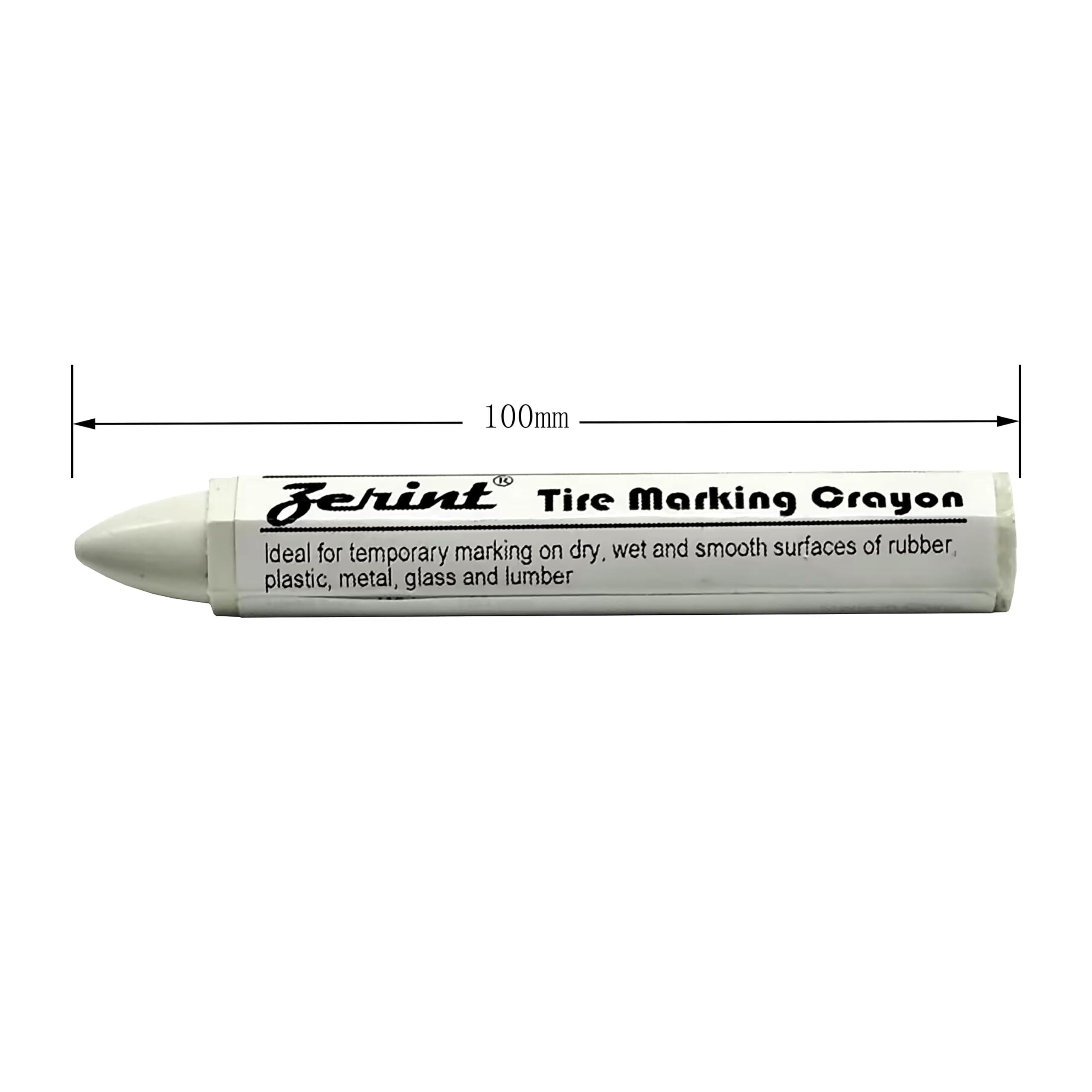 ZERINT HT-921W Tire Crayons, Tire Marking Chalk, Multi-Surface Marking Crayons, White, 5 pcs