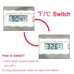 BESTWYA Oral Thermometer, Digital Thermometer for Oral, Rectal or Under Arm Use (A, Pack of 4)