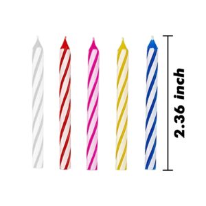 Birthday Candle - 72 Count Mix Color Birthday Candles for Cake, Cake Candle for Birthday, Party Small Candles