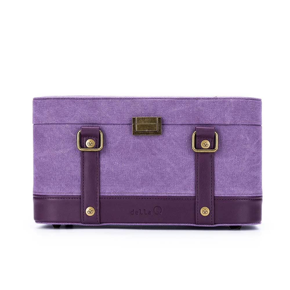 Della Q Train Case, Plum, One Size