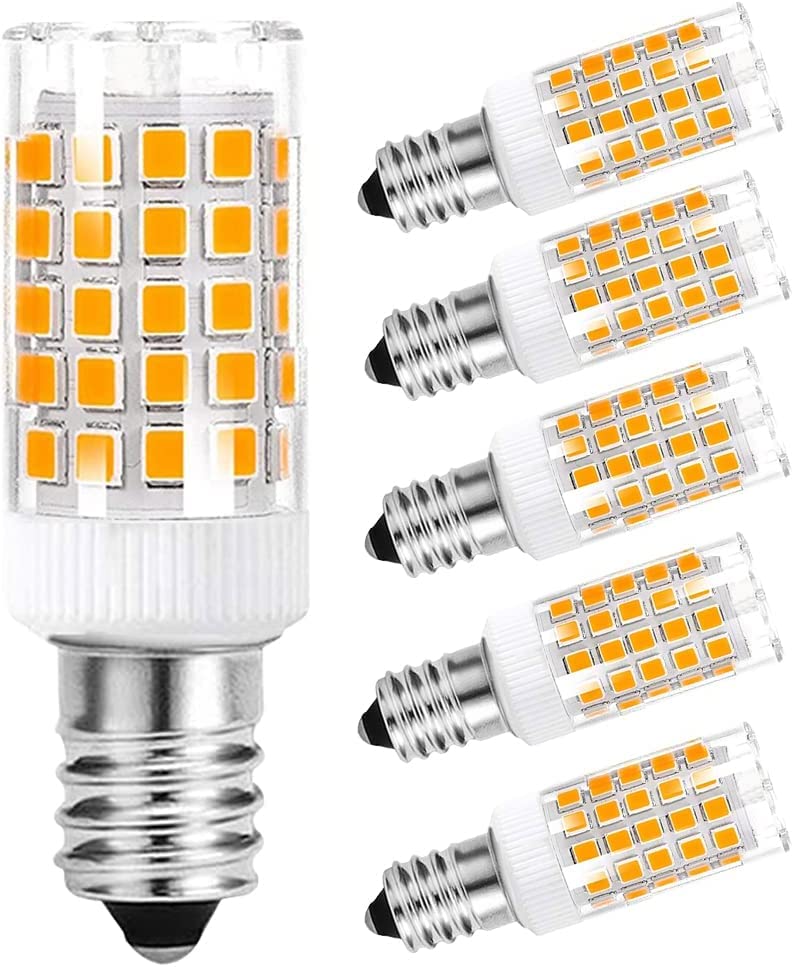 SSXBF E14 LED Light Bulbs, E14 European Base Bulb, 4W Equivalent 40W Incandescent Bulb, Warm White 3000K, 350LM,5-Pack