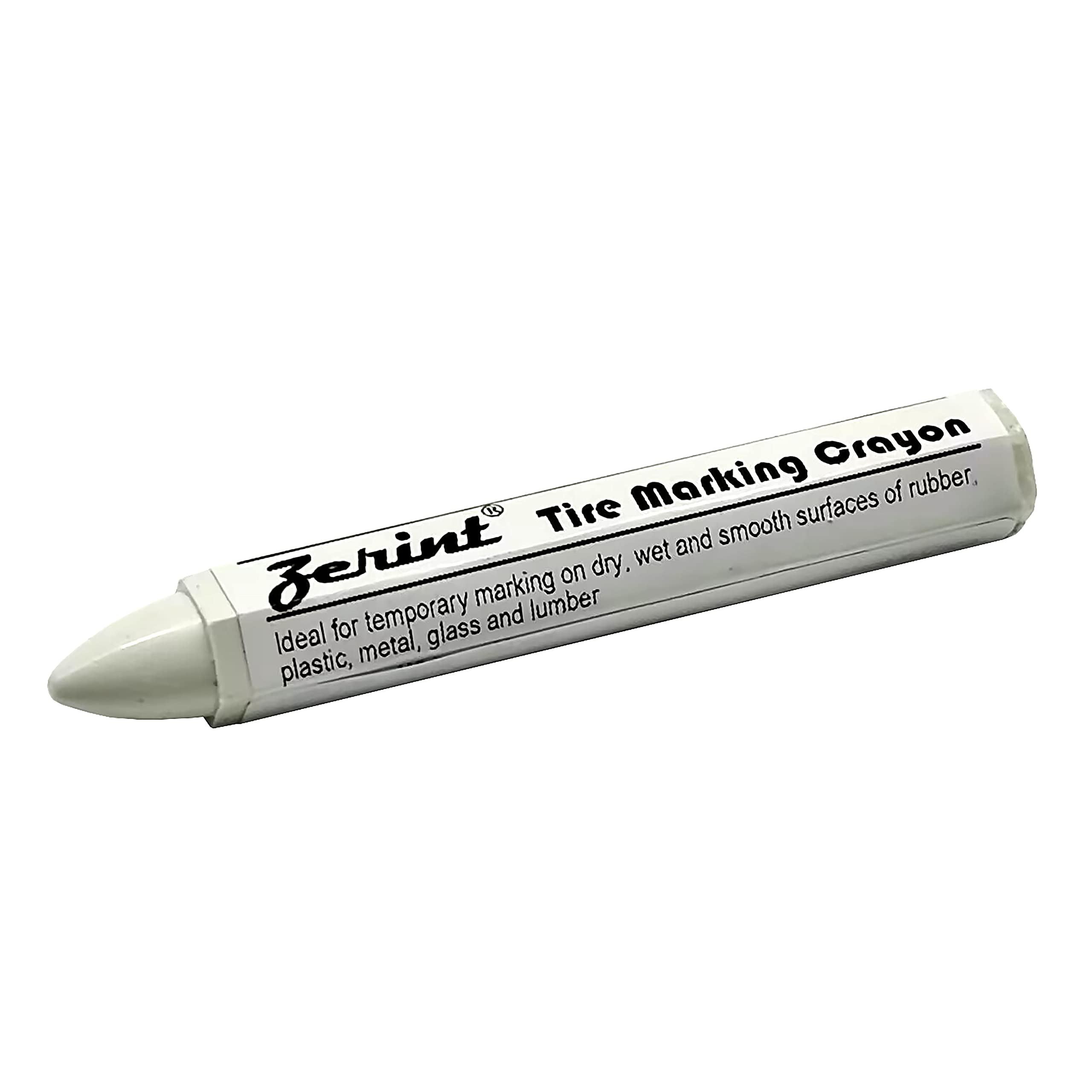 ZERINT HT-921W Tire Crayons, Tire Marking Chalk, Multi-Surface Marking Crayons, White, 5 pcs