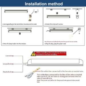 Greess 6 Pack LED T8 Shop Light, 4FT 24W 6000K Daylight White Linkable LED Integrated Tube Lights with Clear Cover, LED Bar Lights for Garage,Workshop,Workbench with On/Off Plug Cord