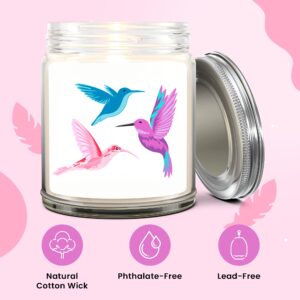 1OAK Lavender Scented Candles - Hummingbird Gifts for Women - Hummingbird Candle - Made in USA