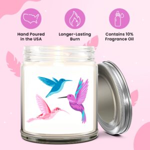 1OAK Lavender Scented Candles - Hummingbird Gifts for Women - Hummingbird Candle - Made in USA