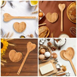 Heart Shaped Wooden Spoon & Heart Spoon Rest With A Unique Bumble Bee Design. Queen Bee Kitchen decor and accessories - Engraved With Just Add Love