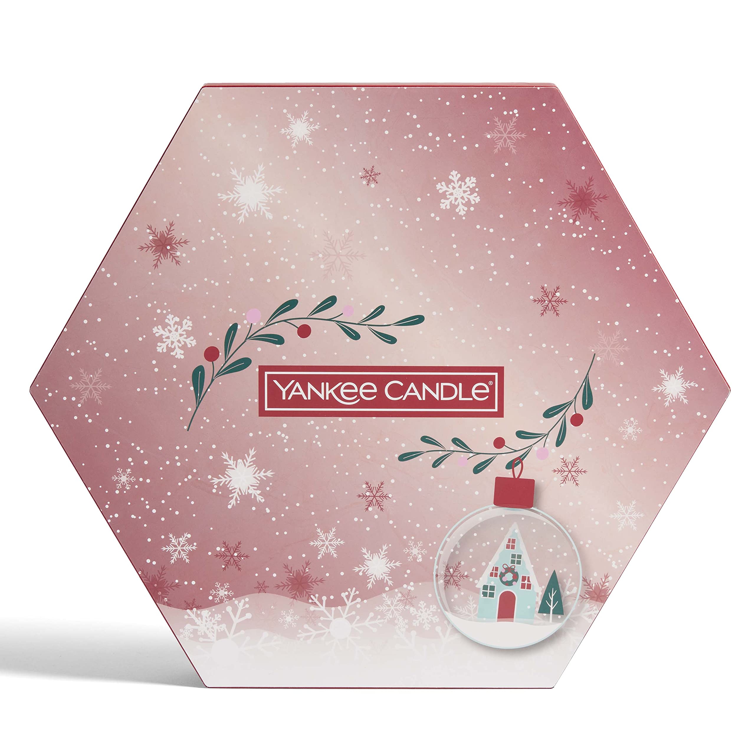 Yankee Candle Gift Set | 18 Scented Tea Lights and Holder in a Festive Box | Snow Globe Wonderland Collection, 1716521E