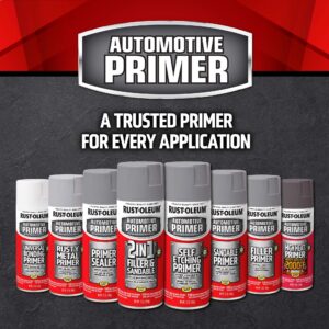 Rust-Oleum 260510-6PK Automotive 2-in-1 Filler & Sandable Primer Spray, Gray, 12 oz (Pack of 6)