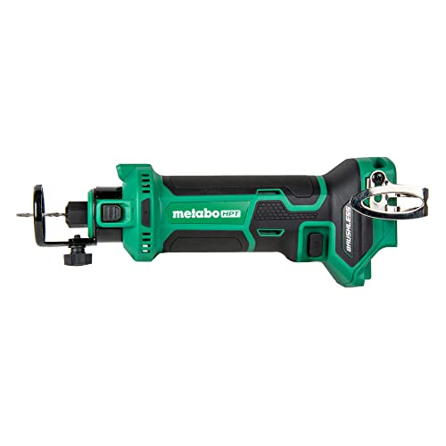 Metabo HPT 18V MultiVolt™ Cordless Drywall Cut-Out Tool | Tool Only - No Battery | Brushless Motor | 28,000 RPM | 1/8-Inch & 1/4-Inch Collets | M18DYAQ4