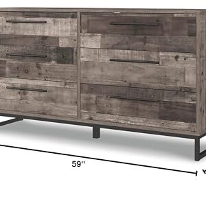 Signature Design by Ashley Neilsville 6 Drawer Dresser, Dark Brown