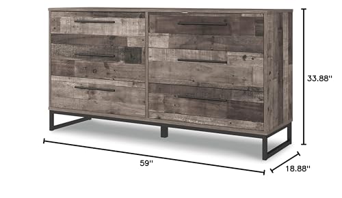 Signature Design by Ashley Neilsville 6 Drawer Dresser, Dark Brown