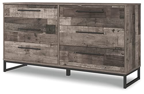 Signature Design by Ashley Neilsville 6 Drawer Dresser, Dark Brown