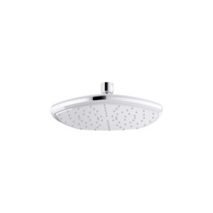 KOHLER 27051-CP Occasion 8" Single-Function Rainhead, Single-Spray Rain Shower Head, Rainfall Shower Head, 2.5 GPM, Polished Chrome