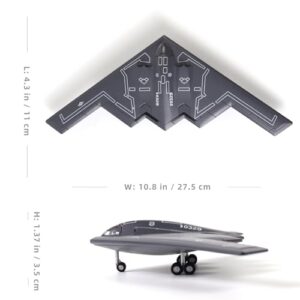 NUOTIE B-2A Spirit 1/200 Metal Bomber Model Kits with Stand Stealth and Strategic Bomber Diecast Alloy Airplane Model Pre-Build Military Aircraft Collection(USAF Spirit of Missouri)