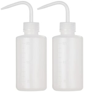 hoomboom 2pcs tattoo wash bottle 250ml | 8oz water squirt bottle succulent watering, safety rinse bottle watering tools for medical succulent cleaning washing bottle white