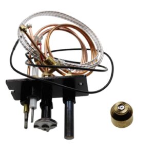 10002265 Replacement Propane Gas(LPG) 3 Way Pilot Assembly compatible with for Majestic Temco, and Vermont Castings gas stoves