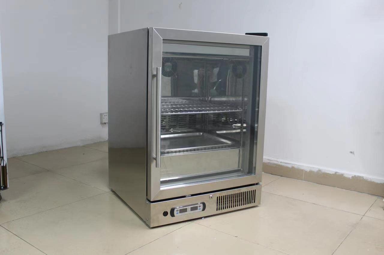 Kolice Commercial Beef Aging Showcase Freezer, Dry Aging Beef Fridge and Cabinet, Steak Aging Machine,Commercial Steak Ager-168L, 3 Tiers,Temperature Range: -5℃~ to 10℃ (23℉ to 50℉)