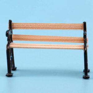 5X 1/24 Miniature Patio Furniture Park Bench