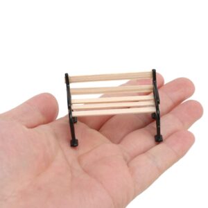 5X 1/24 Miniature Patio Furniture Park Bench