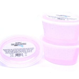 3 Pack PINK SANDS INSPIRED Aroma Gel Melts™ Gel Wax For Warmers And Burners By The Gel Candle Company PEEL, MELT AND ENJOY