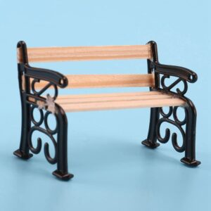 5X 1/24 Miniature Patio Furniture Park Bench