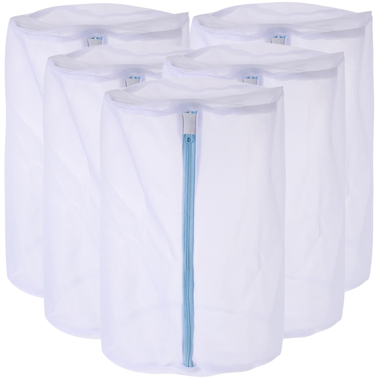 Mobestech Washing Machine Laundry Bag 5pcs Polyester Garment Bag Metal Mesh Machine Laundry Bags