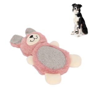 dog plush toy cute stuffed pet chew toys dog squeaky toys stuffed animals toys pet interactive toys for medium small puppies (rabbit)