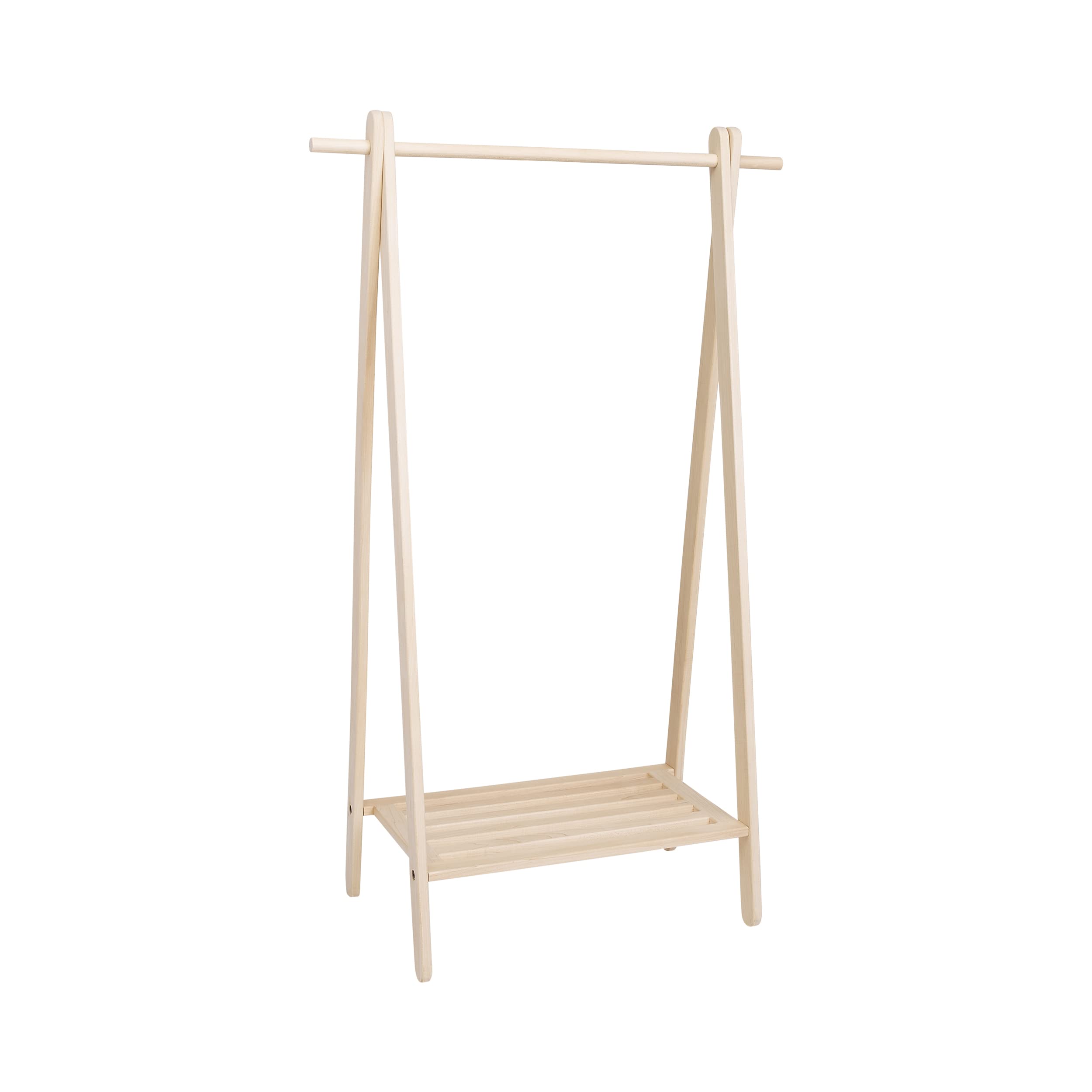 Pennsylvania Woodworks Handcrafted Maple Garment Rack - Sleek & Stylish Clothing Storage, Home Organization, Boutique Display, Coat Rack, Laundry Room Decor - Made in the USA (Large)