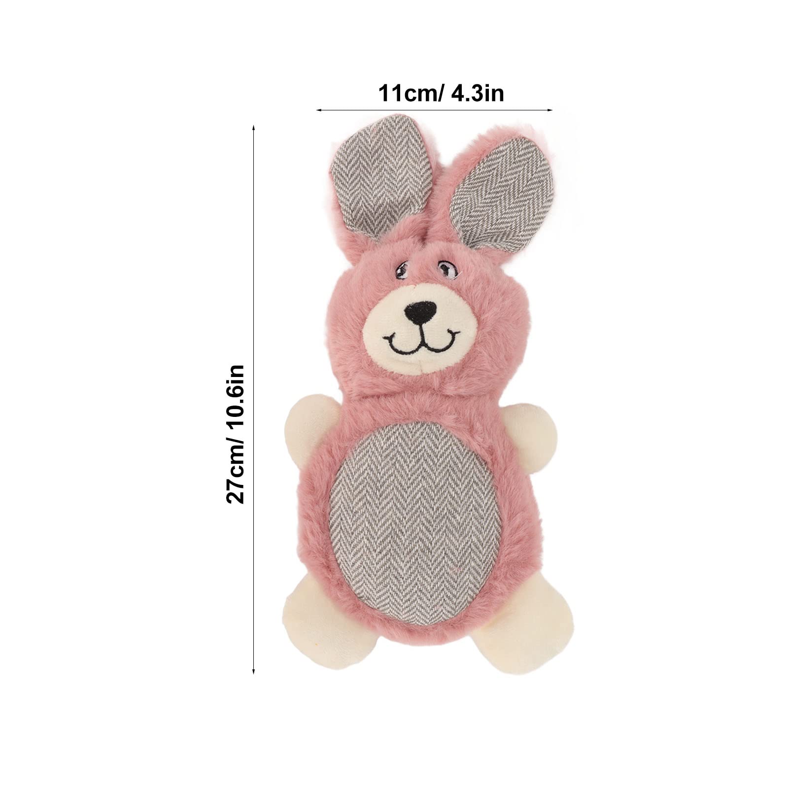 Dog Plush Toy Cute Stuffed Pet Chew Toys Dog Squeaky Toys Stuffed Animals Toys Pet Interactive Toys for Medium Small Puppies (Rabbit)