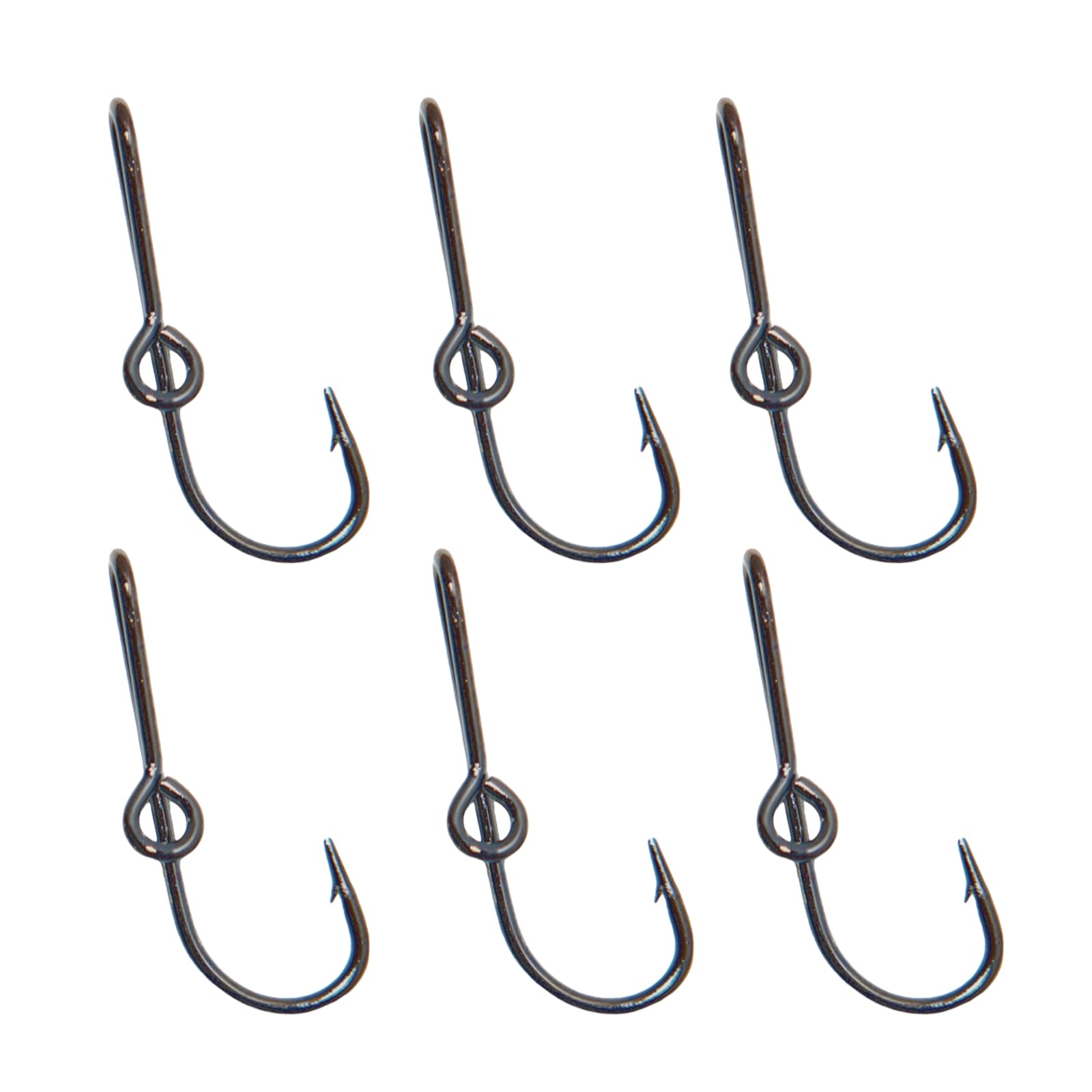 YRTROF Fish Hook Hat Clip Hats Pins Decal 6 PCS Hat Clip Hat Fishing Hook Hat Pin for Men Fishing Hat Hook Tie Clasp Fishing Hooks Hat Pins, Black