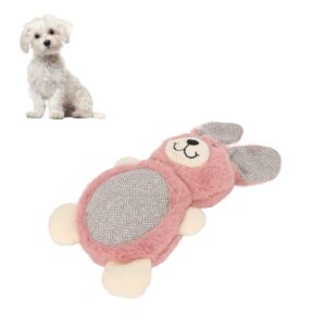 Dog Plush Toy Cute Stuffed Pet Chew Toys Dog Squeaky Toys Stuffed Animals Toys Pet Interactive Toys for Medium Small Puppies (Rabbit)