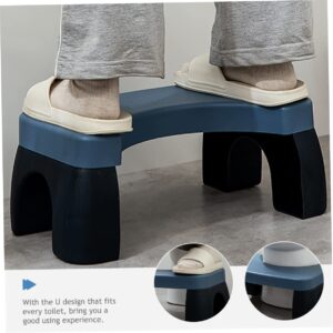 DOITOOL Folding Toilet Stool Foldable Poop Stool Bathroom Potty Step Stool Sitting Posture Footstool Squatting Stool Blue