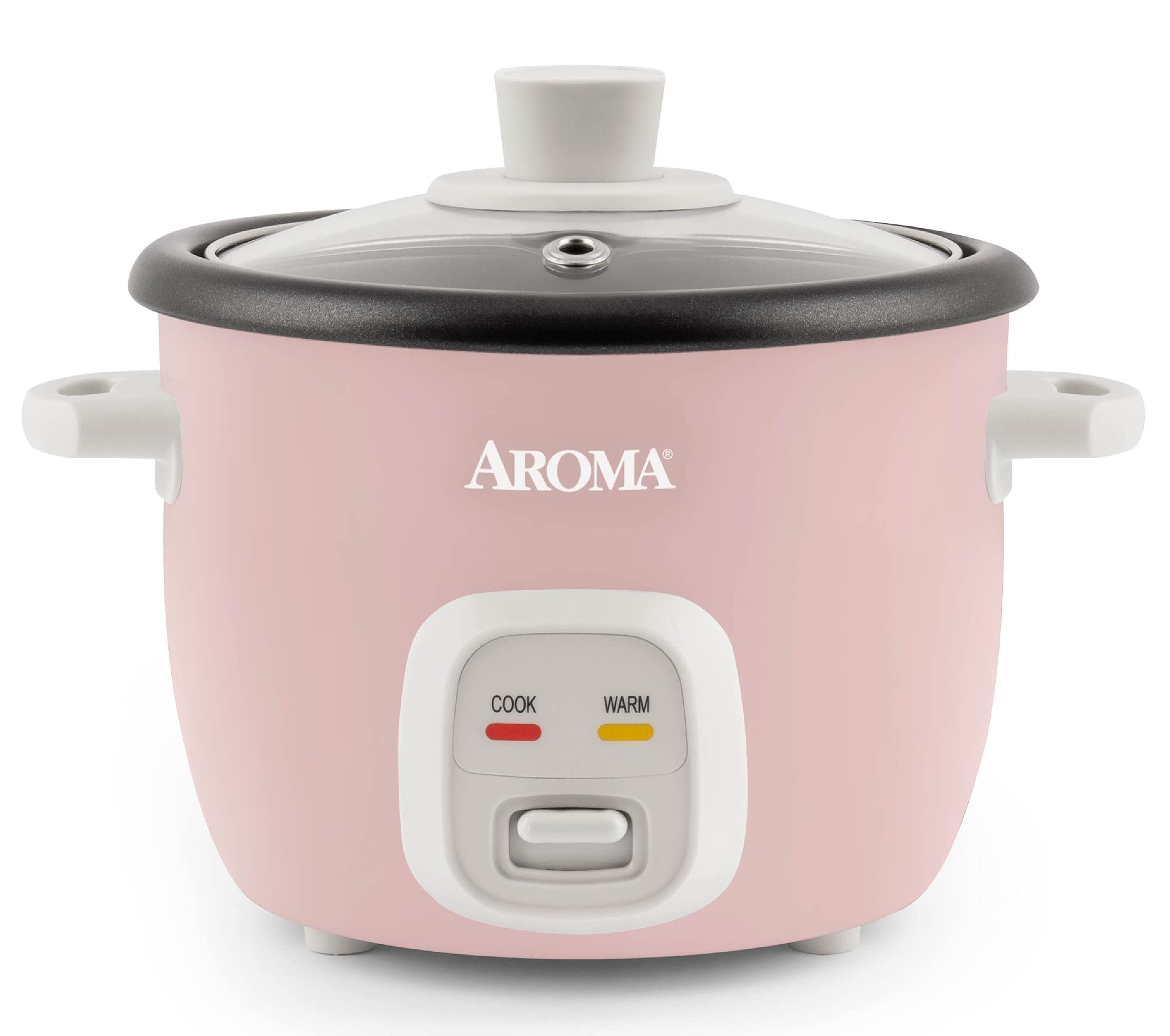 Aroma Housewares 4-Cups (Cooked) / 1Qt. Rice & Grain Cooker (ARC-302NGBL), Blue & 4-Cups (Cooked) / 1Qt. Rice & Grain Cooker (ARC-302NGP), Pink