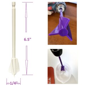 Epoxy Mixer Attachment for Drill Reusable Paint Mixer for Drill Resin Mixer Paint Stirrers Drill mixer Drill Attachment For Resin Molds Mixing (16)