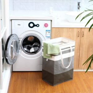 4 Pcs 75L Laundry Basket Large Laundry Hamper Collapsible Laundry Bag Waterproof Clothes Basket Freestanding Clothes Hamper with Handles for Toy Towel Pillow Blanket Bedroom Dorm Bathroom