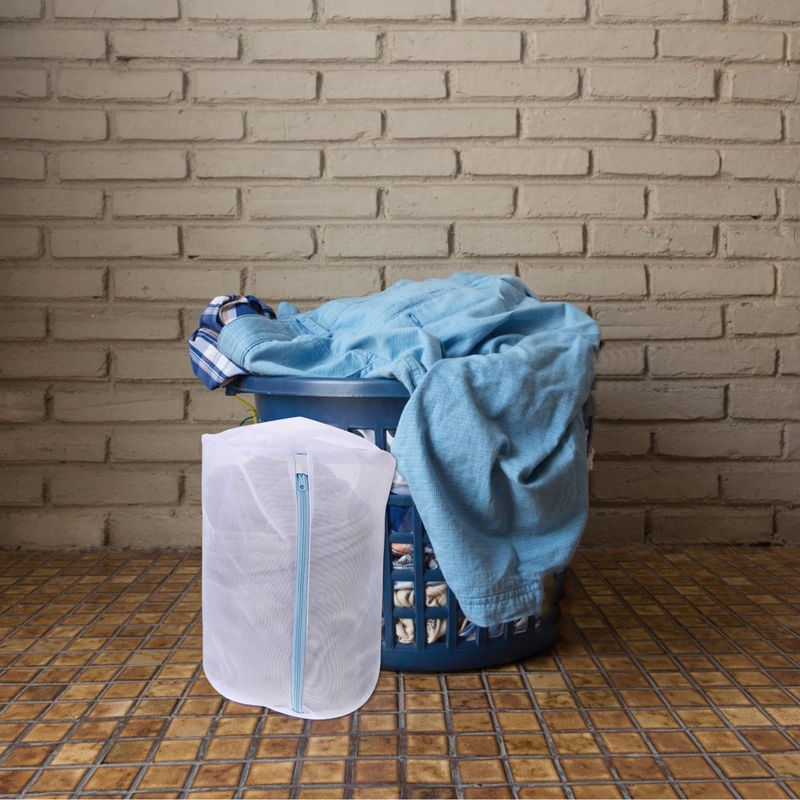 Mobestech Washing Machine Laundry Bag 5pcs Polyester Garment Bag Metal Mesh Machine Laundry Bags