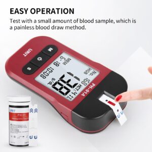 URIT Hemoglobin Test Meter with 25 Hemoglobin Test Strips, Accurate and Fast, Easy for Home Use