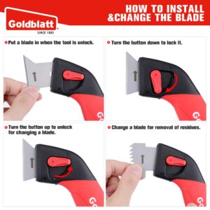 Goldblatt Caulk Remover Tool, Caulking Tool, Silicone Caulking Tool Kit, Grout Removal Tool, Sealant Finishing Tools for Sink Joint Bathroom Kitchen Floor