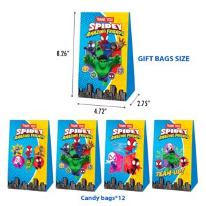 FAVOYCPAR 86Pcs Spidey and His Amazing Friends Party Favor Supplies Gifts for Kids Birthday Superhero Themed Party Favors Birthday Decorations