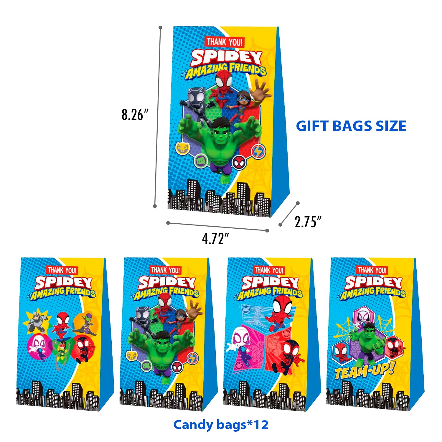 FAVOYCPAR 86Pcs Spidey and His Amazing Friends Party Favor Supplies Gifts for Kids Birthday Superhero Themed Party Favors Birthday Decorations