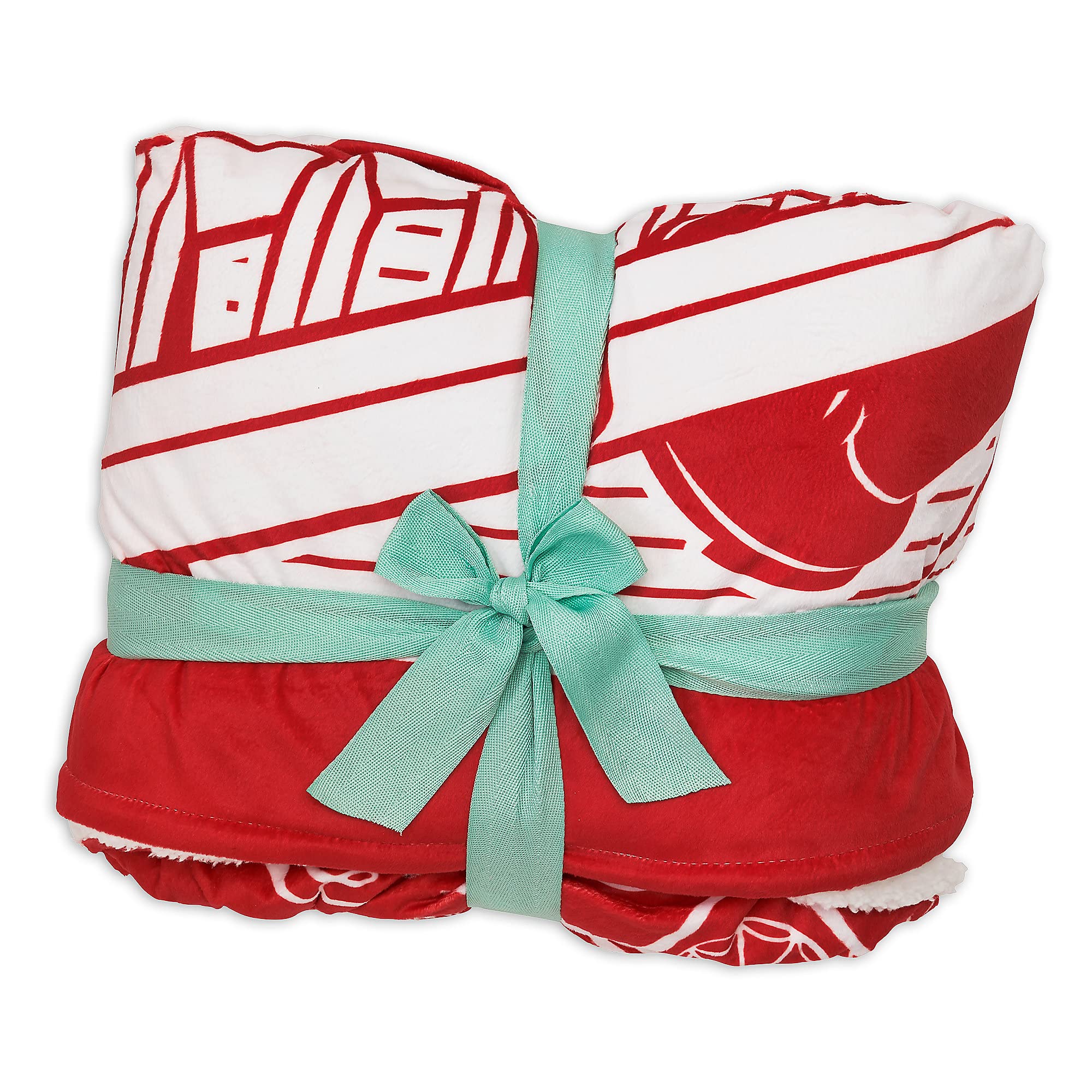 Disney Mickey and Minnie Mouse Holiday Fleece Throw